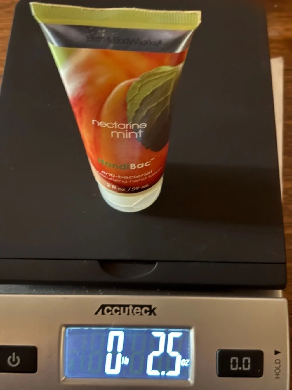 Bath & Body Works Nectarine Mint HandiBac Antibacterial Moisturizing Lotion 2 oz